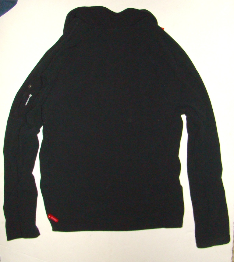 BF Mens Black half zippered RDT 100 Jacket fleece (3)