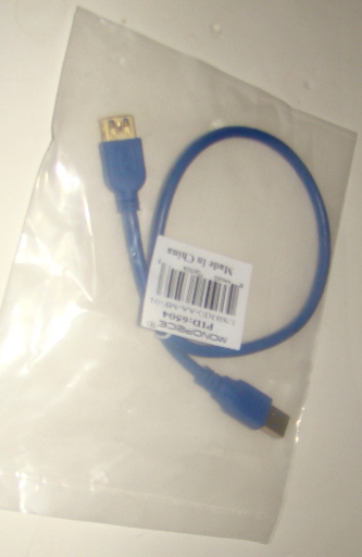 2 Usb 3.0 Cables, 1 slim shite standard the other blue extender (1)
